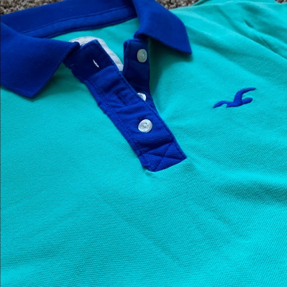 Two Tone Polo Collar Shirt - Picture 2 of 2